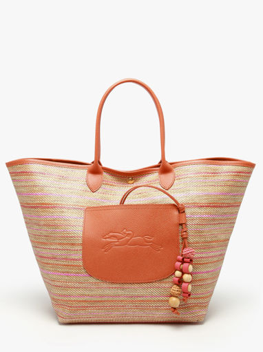 Longchamp Le panier pliage rainbow Schoudertas Wit